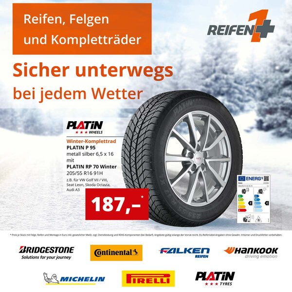 Der aktuelle Reifen1+ Winter­prospekt